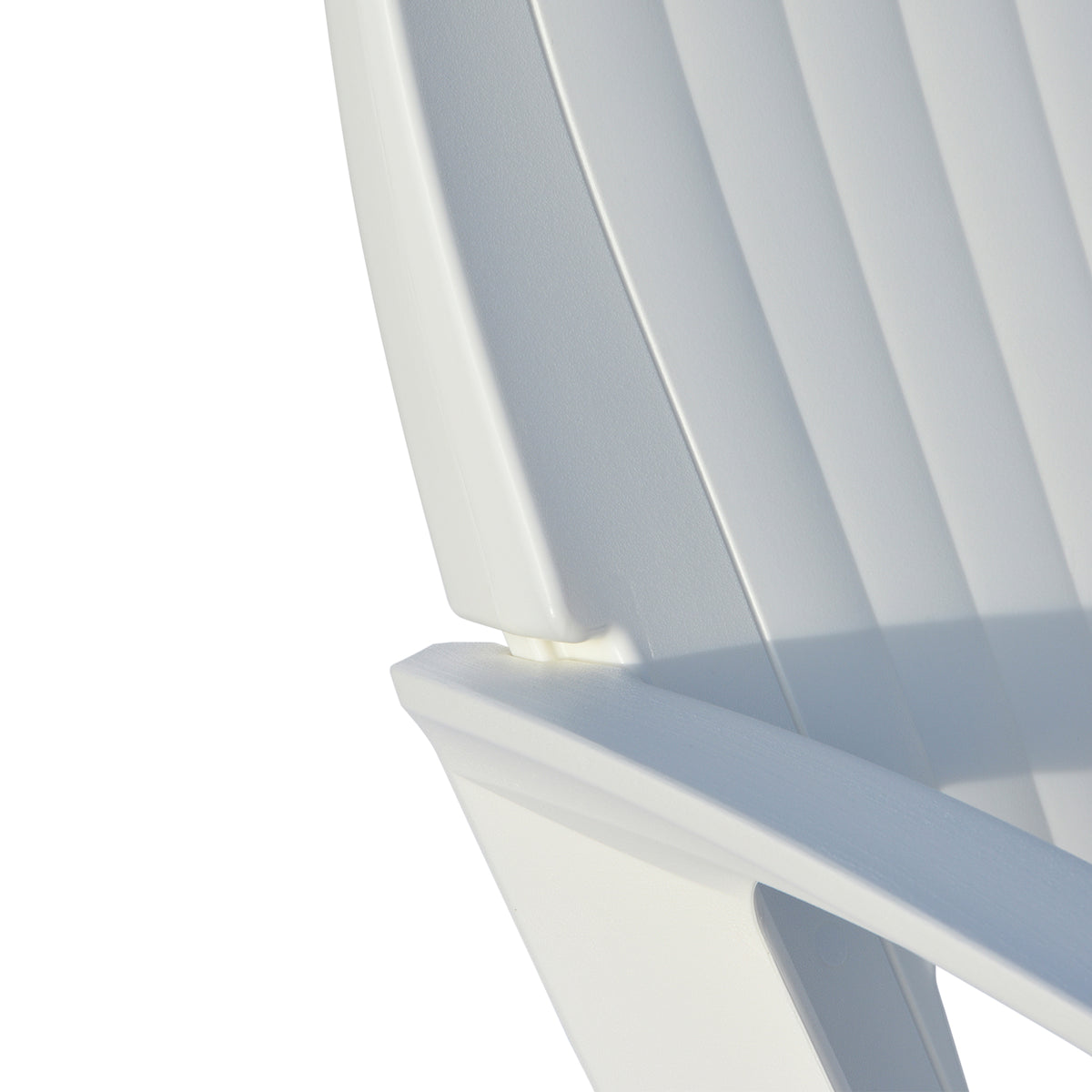 Semco Plastics SEMS Recycled Plastic Resin Patio Rocking Chair, White(For Parts)