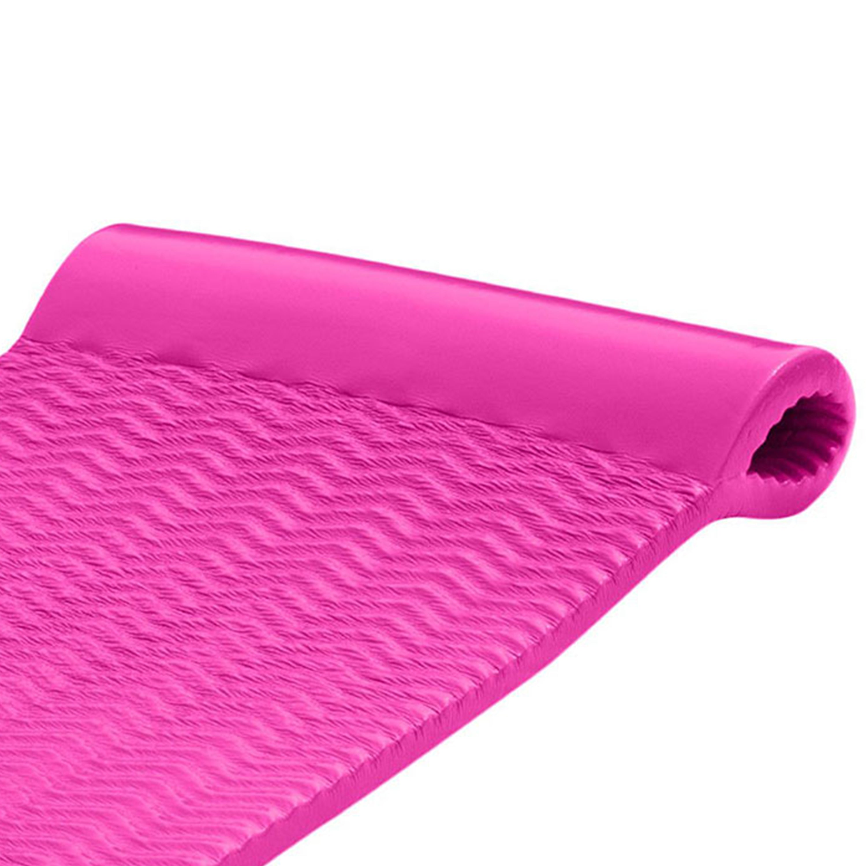 TRC Recreation 1.5" Thick Vinyl Swimming Pool Float Mat, Flamingo Pink(Open Box) - VMInnovations