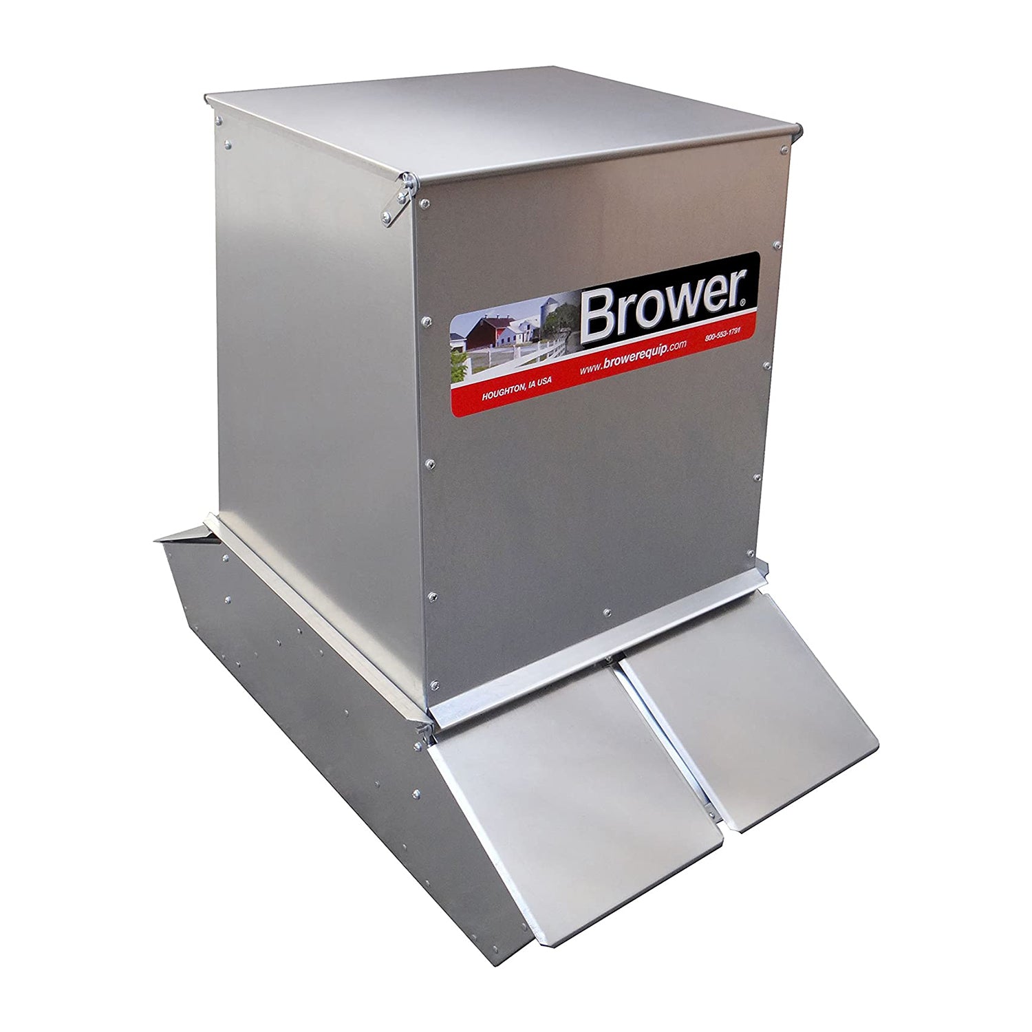 Brower Gro Fast 4 Door Hog Feeder for Livestock, 7 Bushels, Feeds 20 (For Parts)