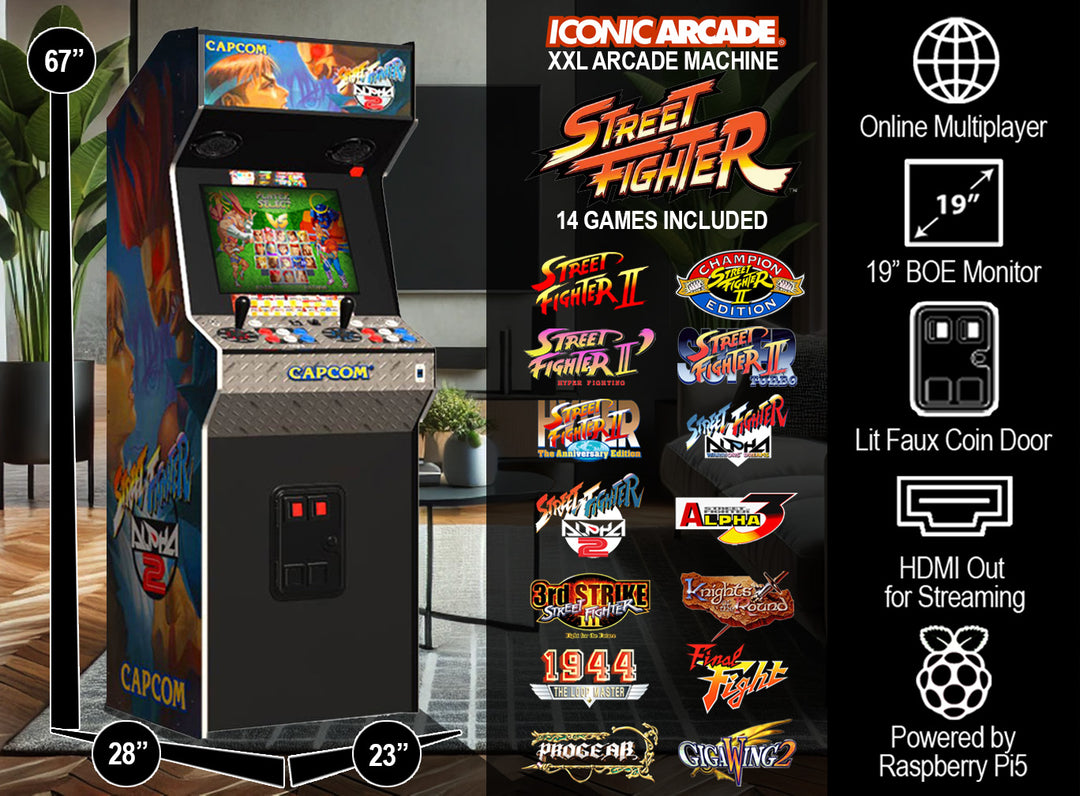 Street Fighter Alpha 2 XXL Arcade Machine - VMInnovations