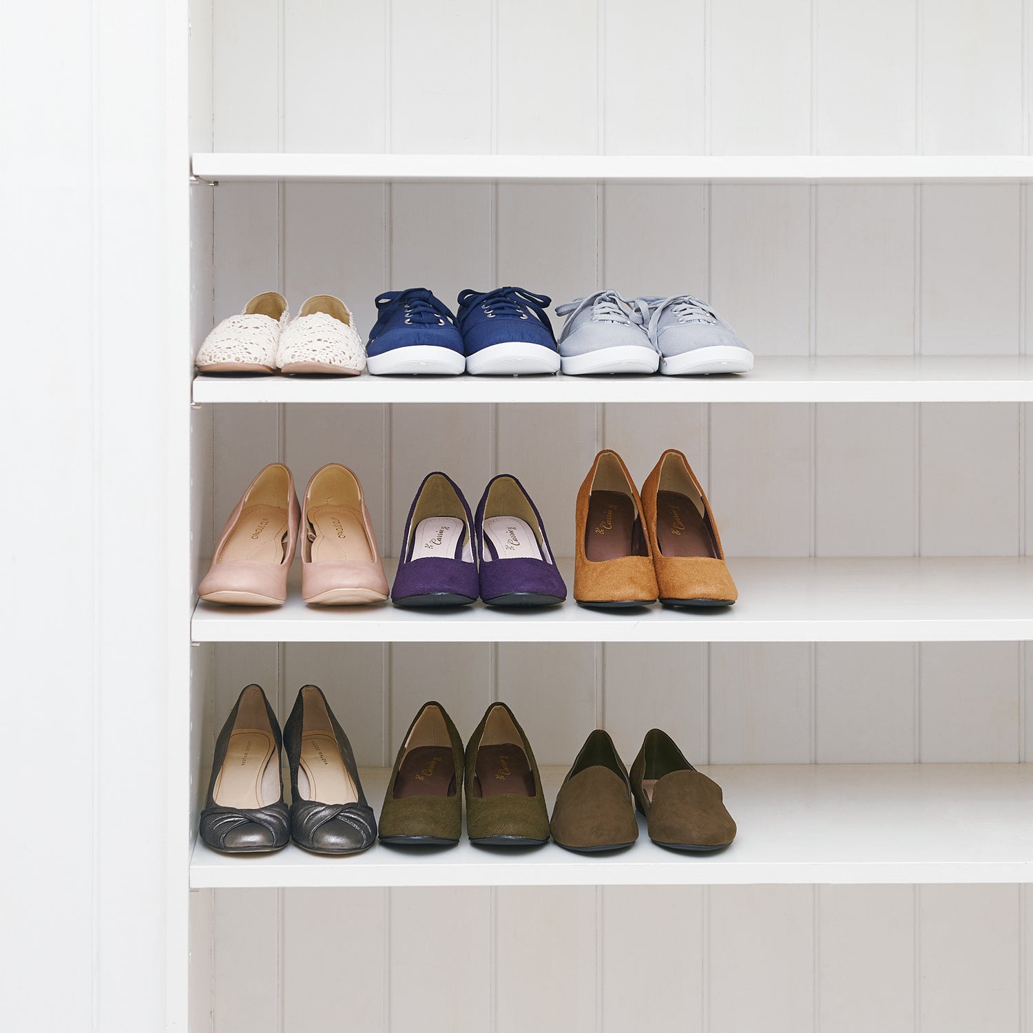 Like-It Space Saving Closet Organizer Storage Stackable Shoe Holder (24 Pack) - VMInnovations