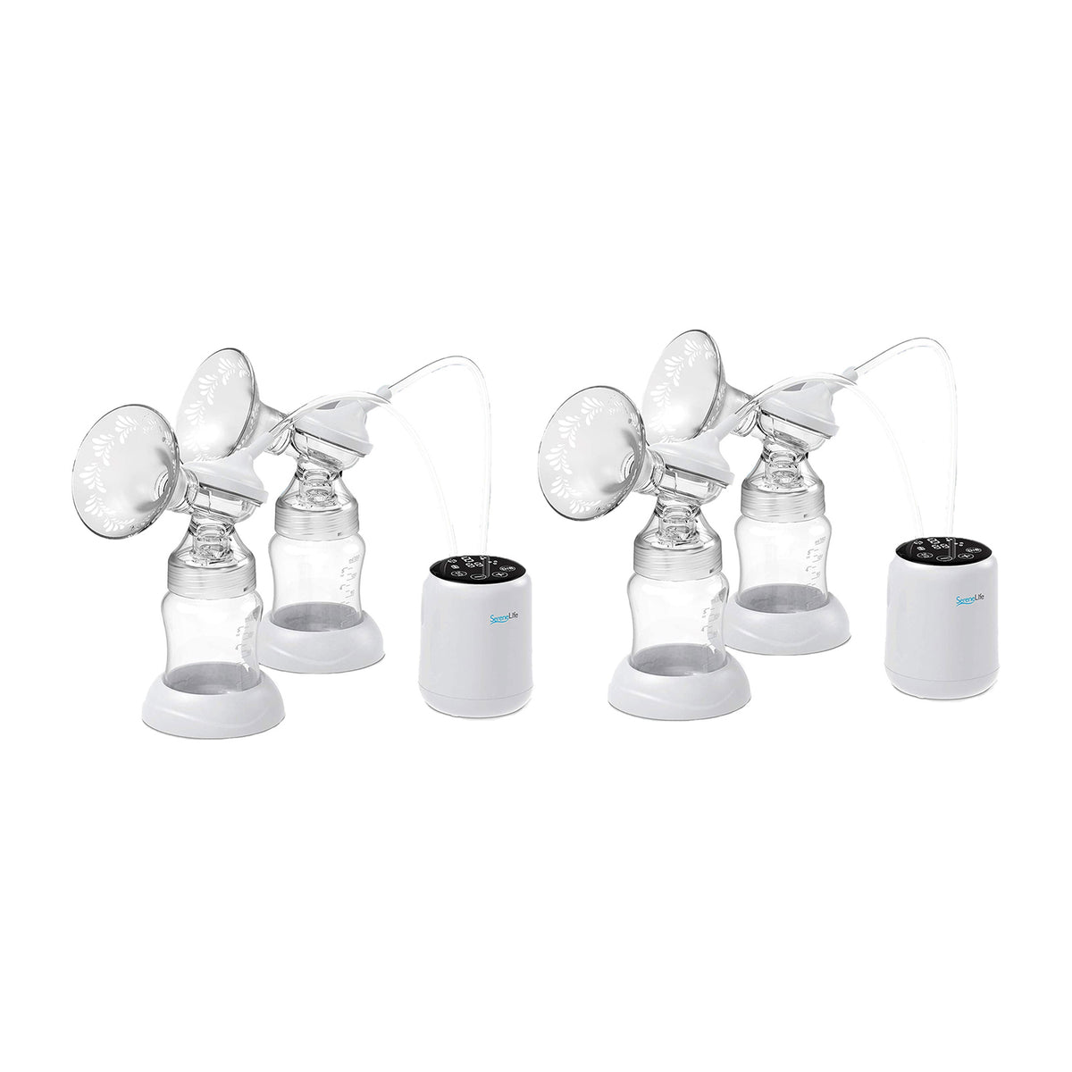 SereneLife Portable Electric Double Breast Pump Kit with LED Display (2 Pack) - VMInnovations