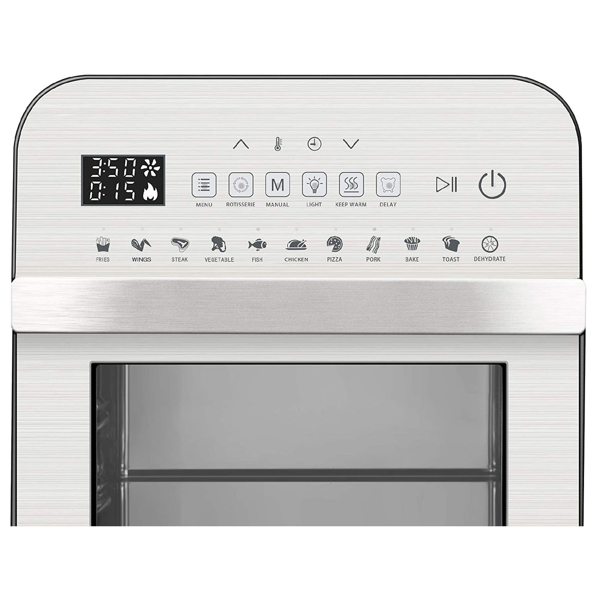 GoWISE 12.7-Quart Electric 15-in-1 Air Fryer and Oven Combo, Silver (For Parts)