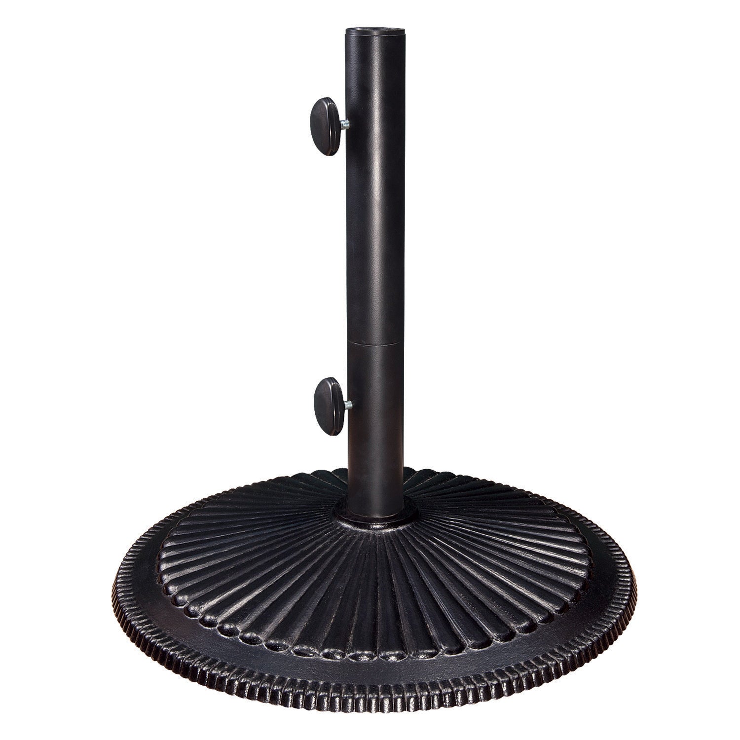 SimplyShade Coral Free Standing 50 Pound Cast Iron Umbrella Base, Black (Used)