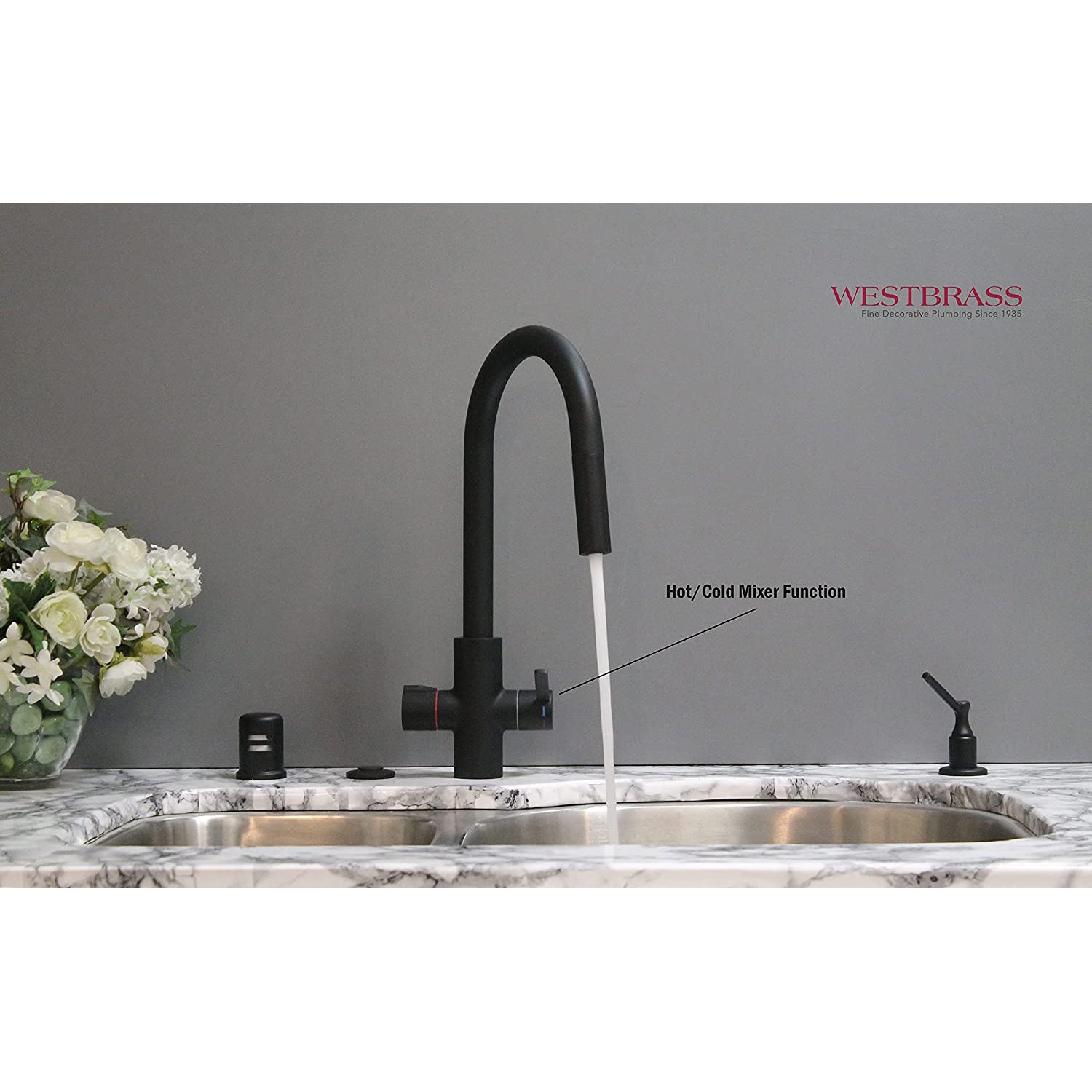 Westbrass HotMaster 4in1 Hot Water Dispenser Faucet w/ Hot Tank (For Parts)