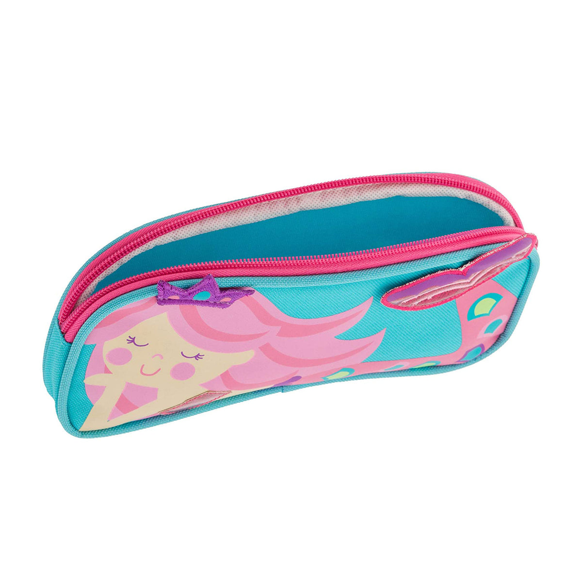 Stephen Joseph 3D Accent Character Themed Zippered Pencil Pouch School, Mermaid