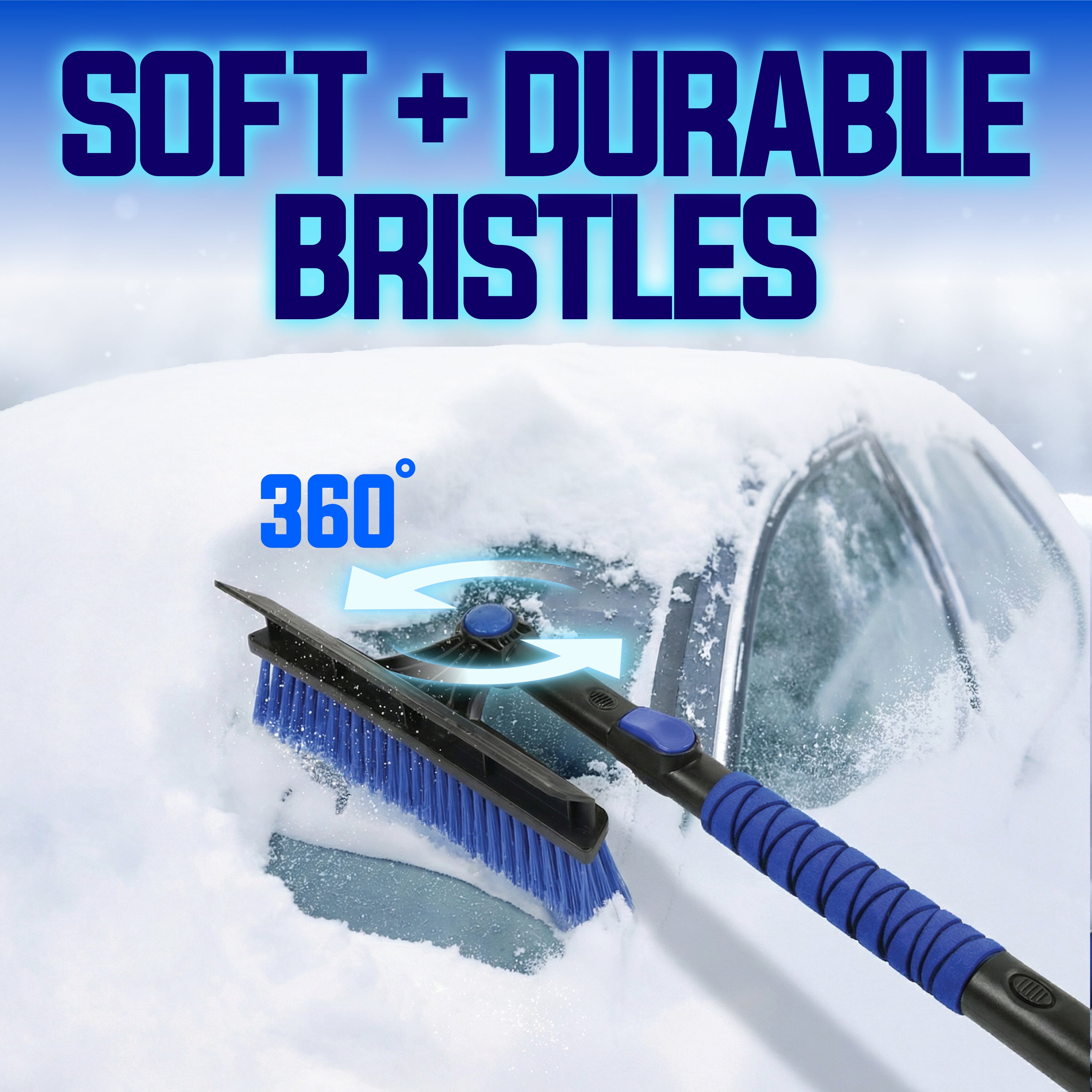 Snow Joe 45" Multi-Purpose Ice Scraper and Extendable Snow Brush (Open Box) - VMInnovations