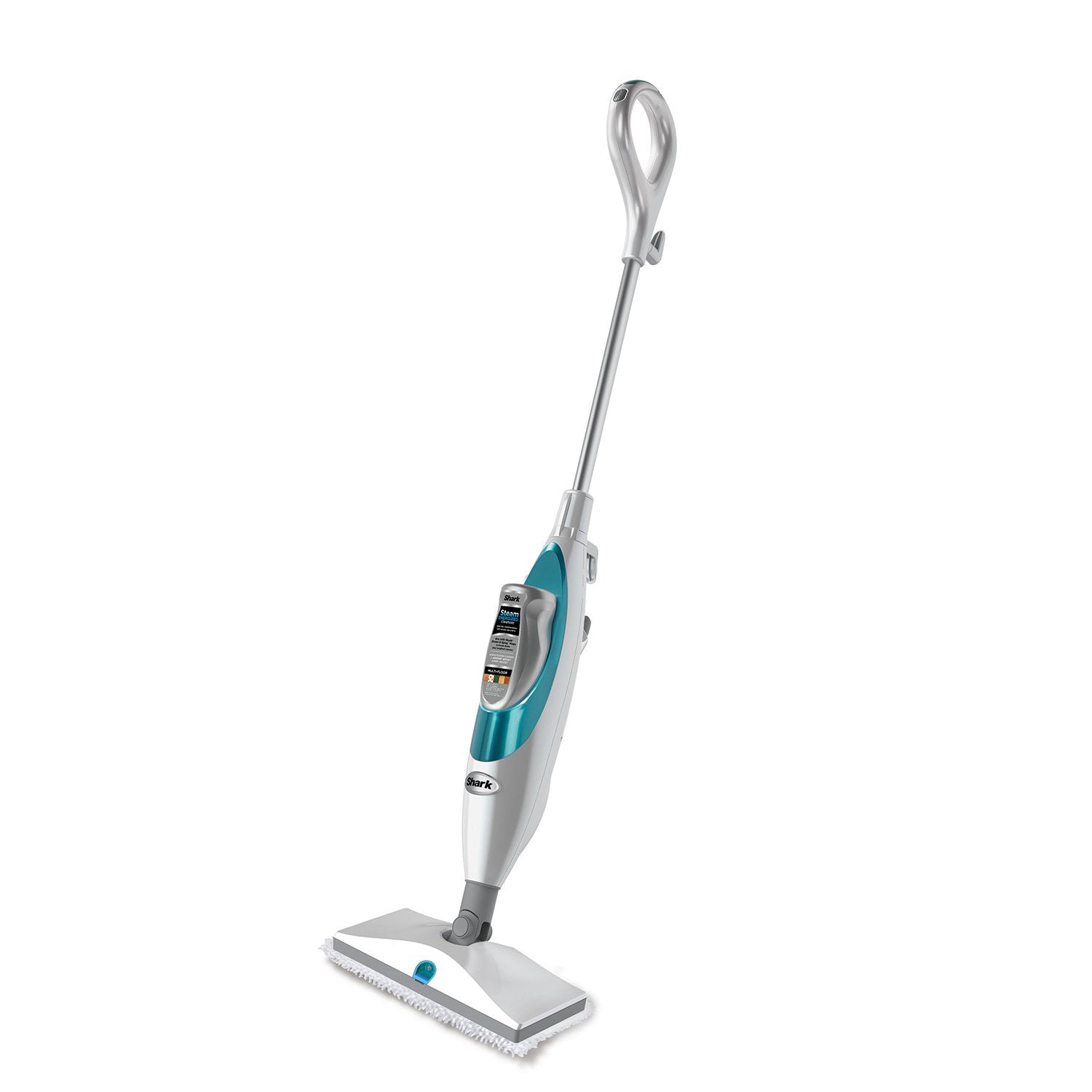 Shark SK410 Lightweight Steam and Spray Electric Floor Steamer Mop, White & Blue