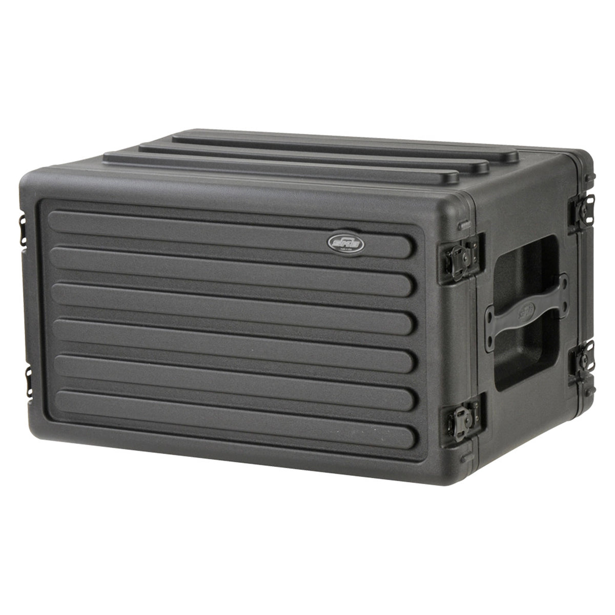 SKB 6U Shallow Roto Rack Case Gear Protector, Stackable, Waterproof, Black