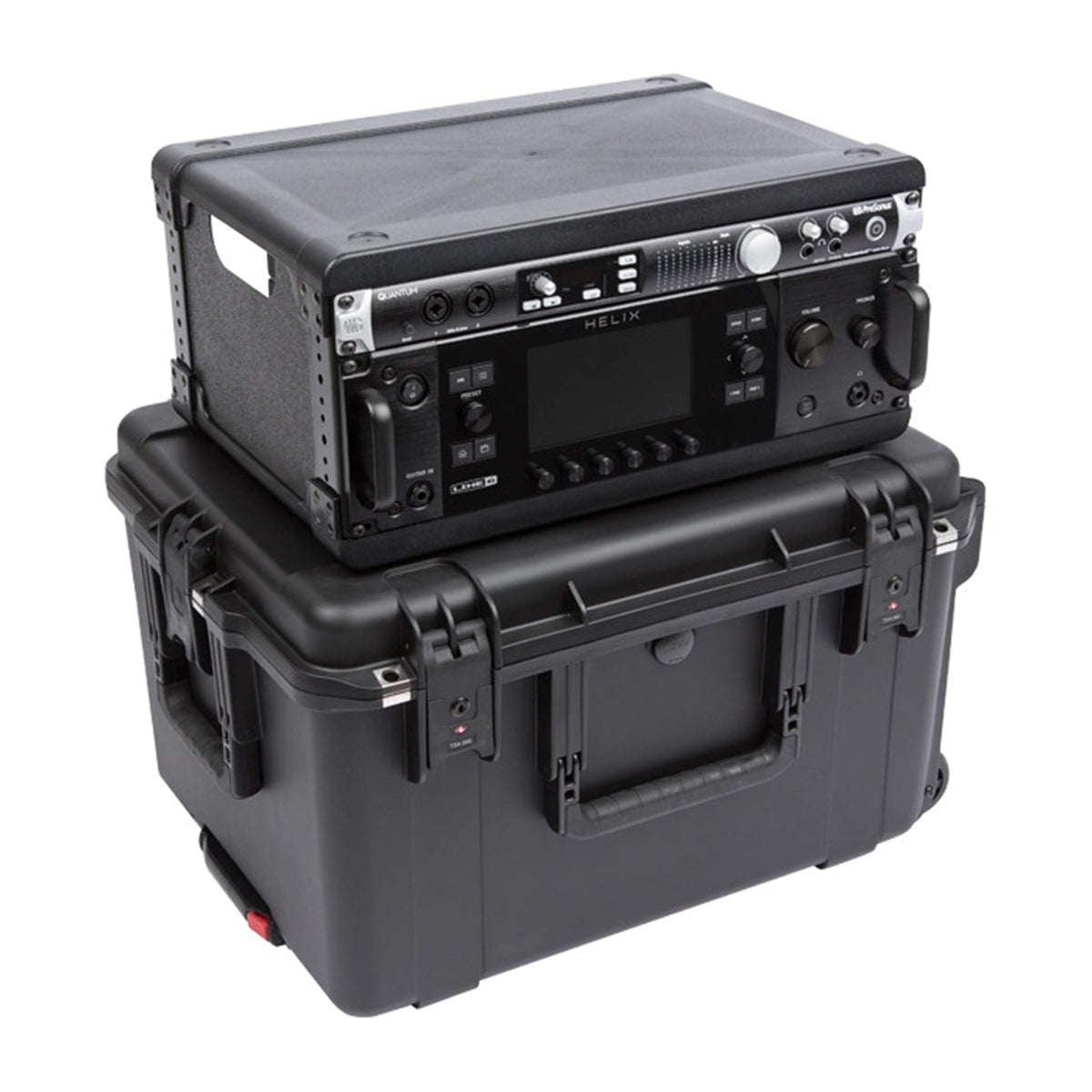 SKB 4U iSeries 13" Injection Molded Fly Rack with Built-In Wheels and Handle - VMInnovations