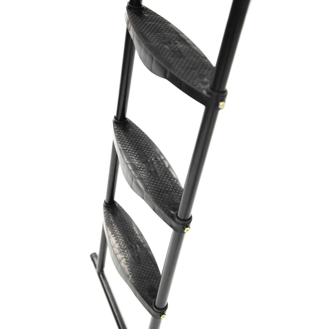 SkyBound 33 to 40 Inch 3 Step Powder Coated Trampoline Ladder, Black (Open Box)