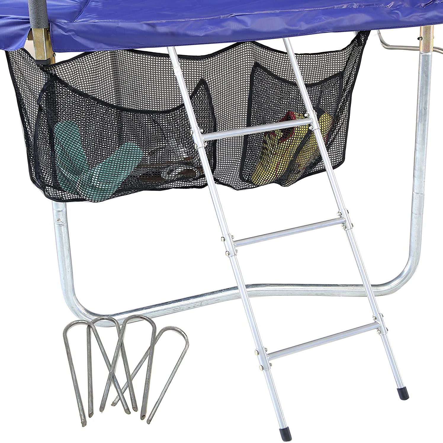 Skywalker Trampolines 3 Rung Ladder and Shoe Holder Trampoline Accessory Kit