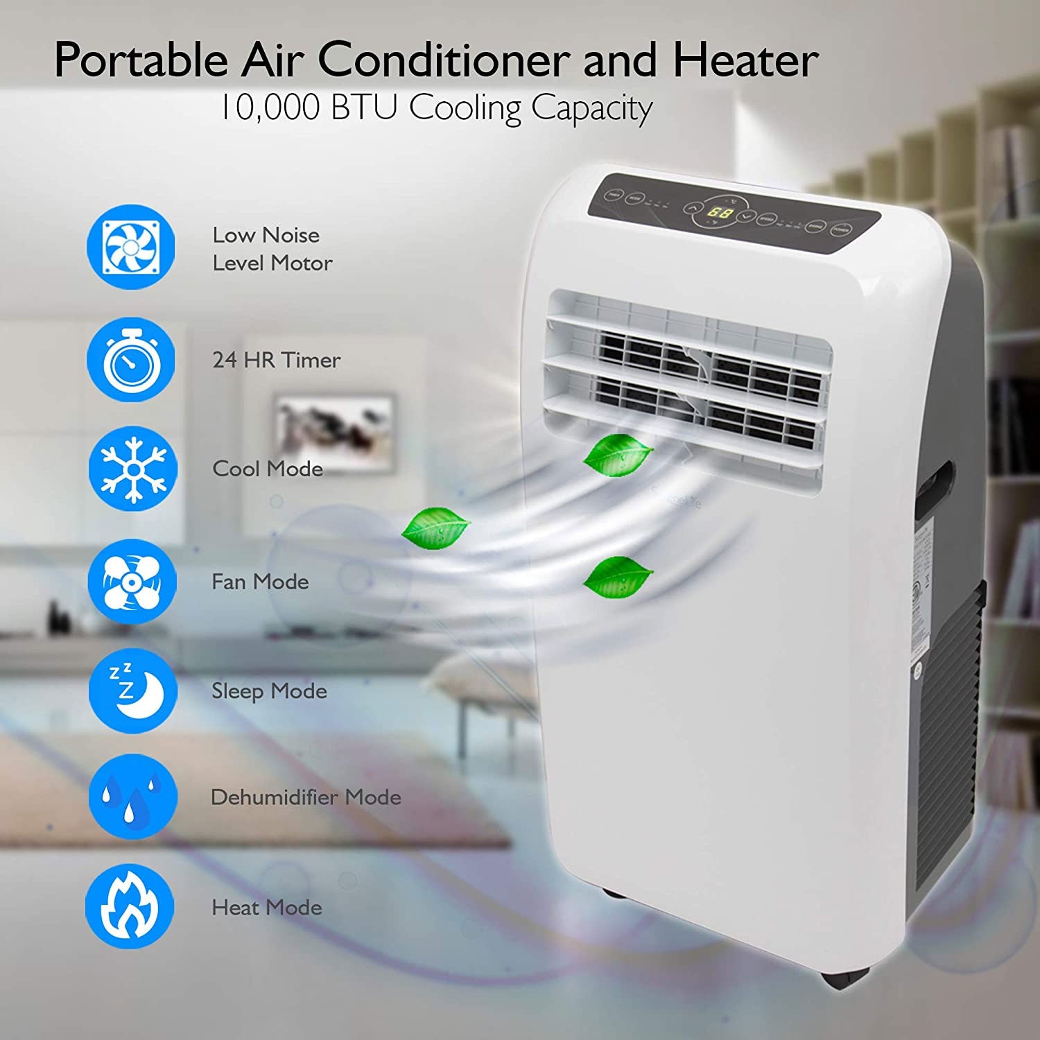 SereneLife Portable 12000 BTU Room Air Conditioner & Heater w/ Remote(For Parts) - VMInnovations