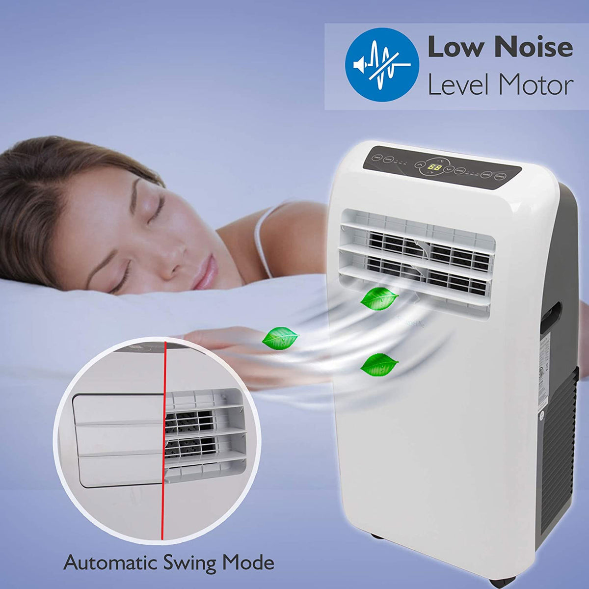 SereneLife SLACHT128 Portable 12000 BTU Room Air Conditioner & Heater (2 Pack)