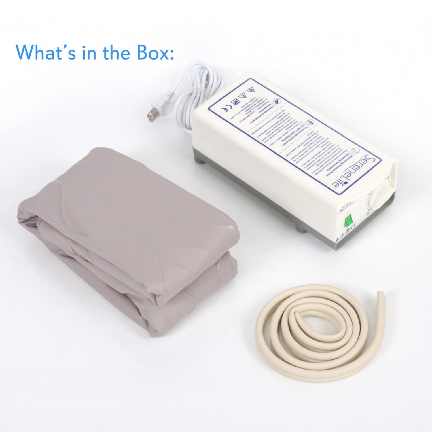 SereneLife Twin Inflatable Hospital Bed Bubble Pad Air Mattress w/ AC Pump(Used) - VMInnovations