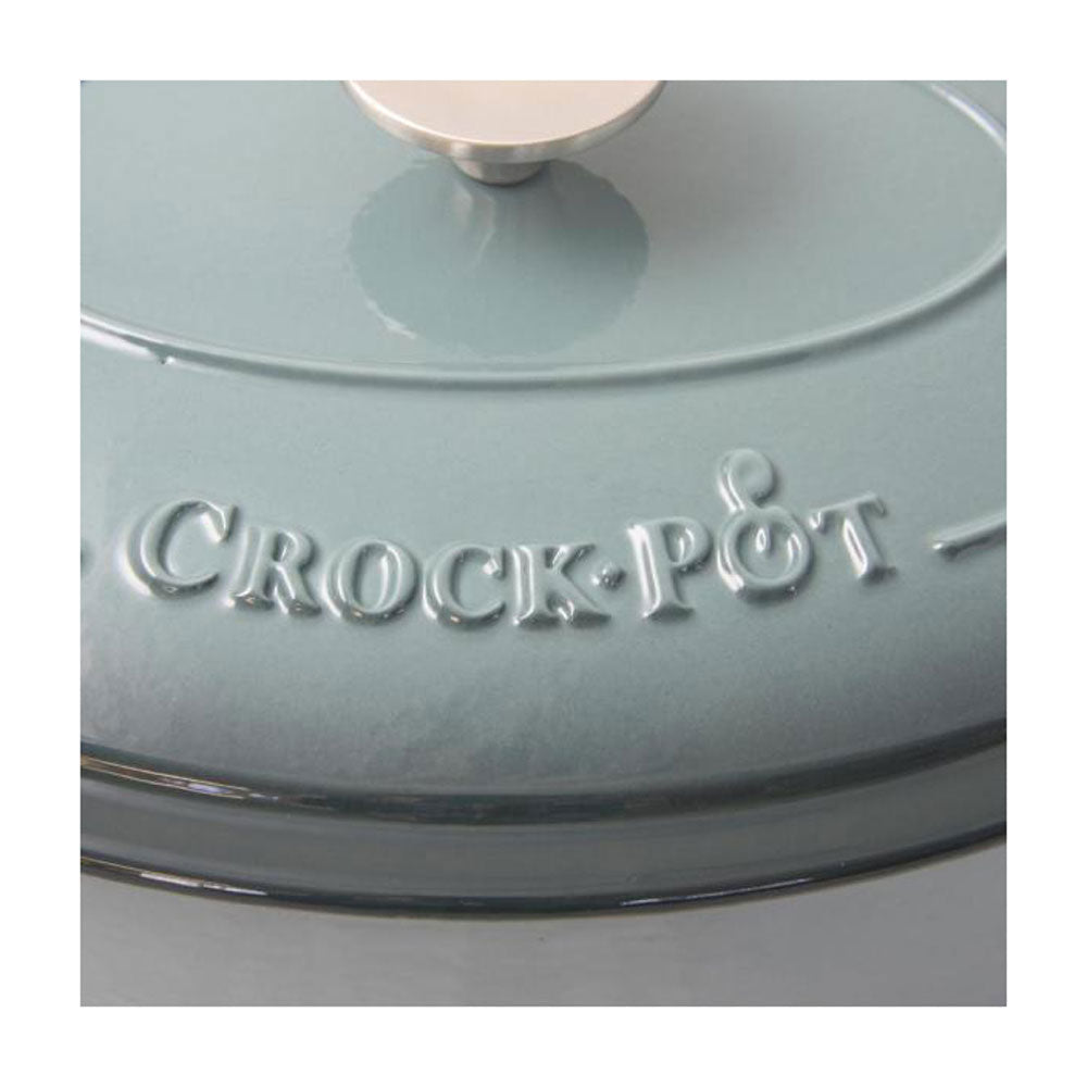 Crock-Pot 7 Quart Oval Enamel Cast Iron Covered Dutch Oven Slow Cooker (Used) - VMInnovations