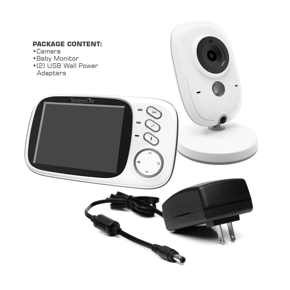 SereneLife Wireless Portable Camera & Video Display Baby Monitor System (2 Pack) - VMInnovations