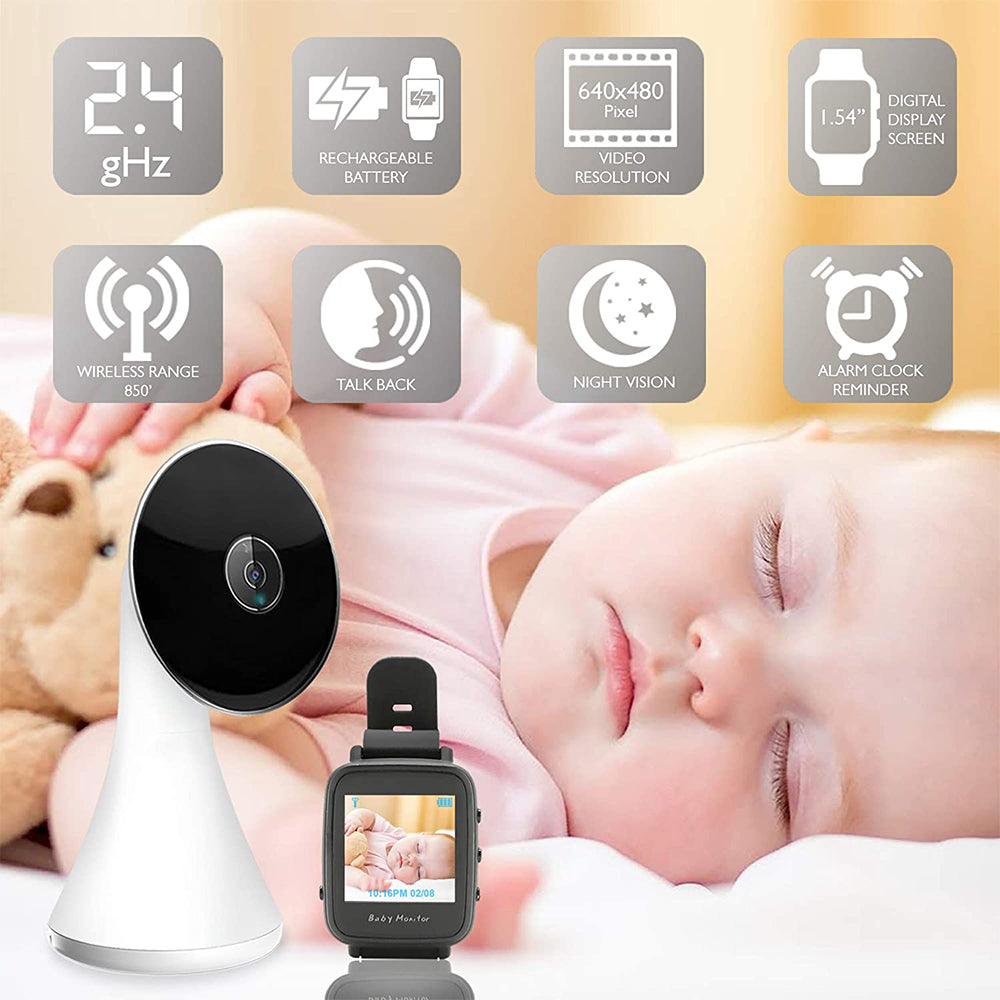 SereneLife SLBCAM550 Wireless Video Camera Streaming Baby Monitoring System