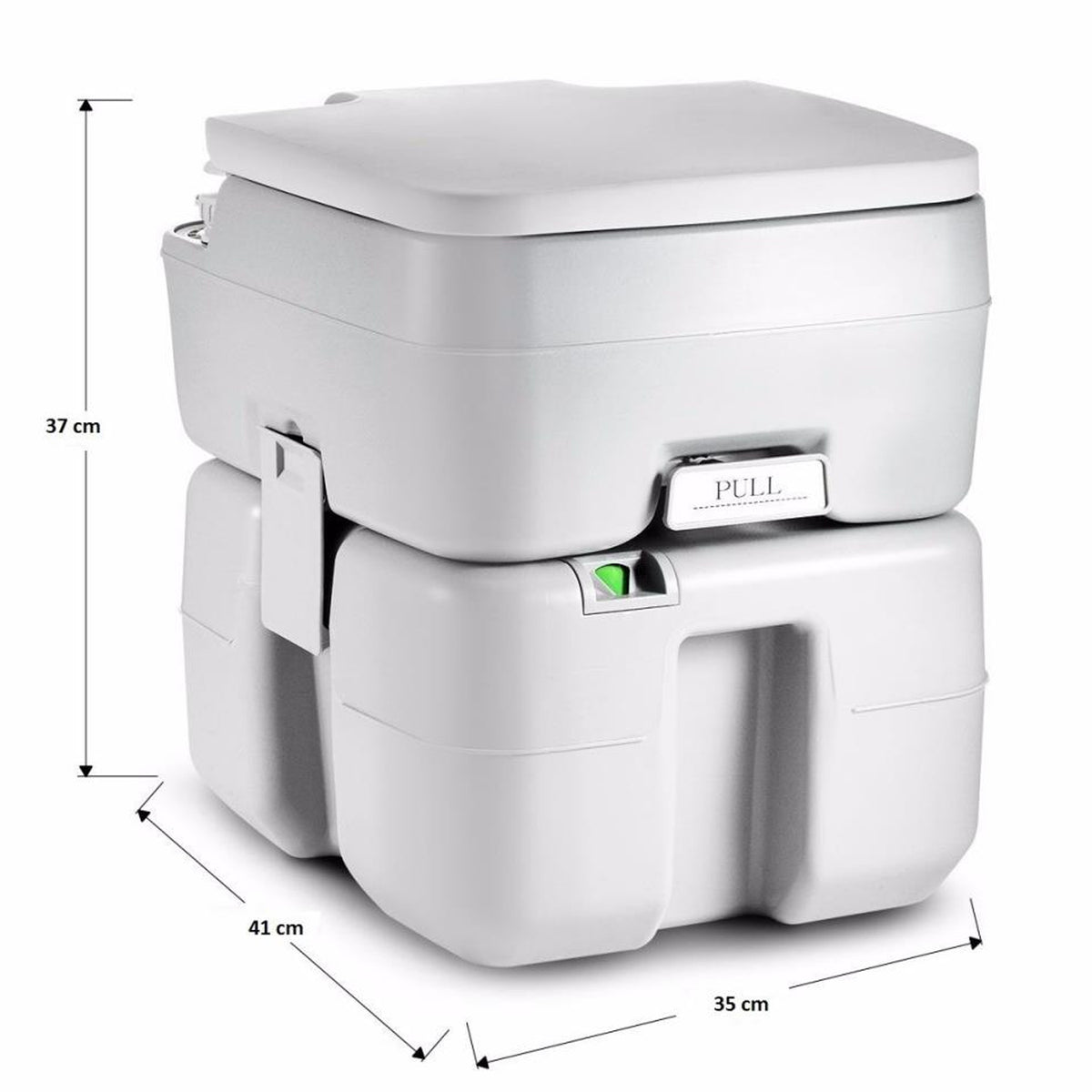 SereneLife Portable Flushing Indoor Outdoor Travel Camping RV Toilet (4 Pack)