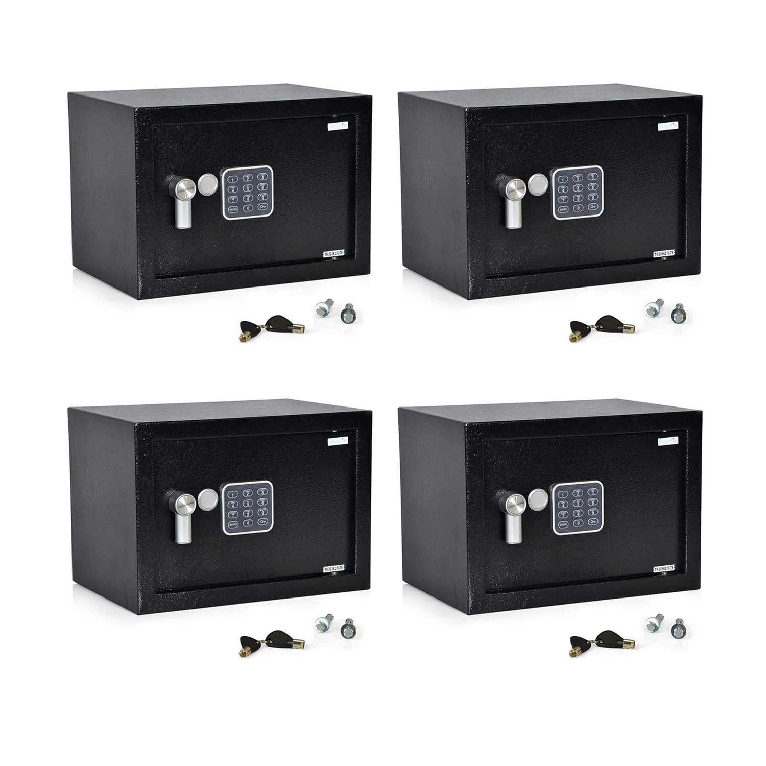 SereneLife SLSFE14 Fireproof Digital Combination Safe Box with Keys (4 Pack) - VMInnovations