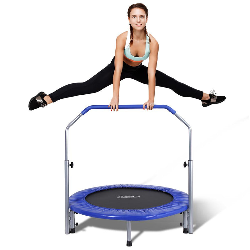 SereneLife 40 Inch Portable Highly Elastic Jumping Sports Trampoline, Adult Size