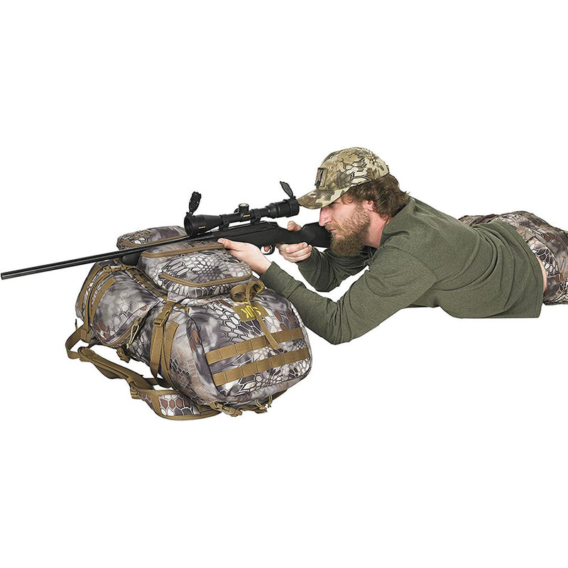 Slumberjack Highlander Carbine 2500 Hunting Backpack with Rifle Holder, Kryptek