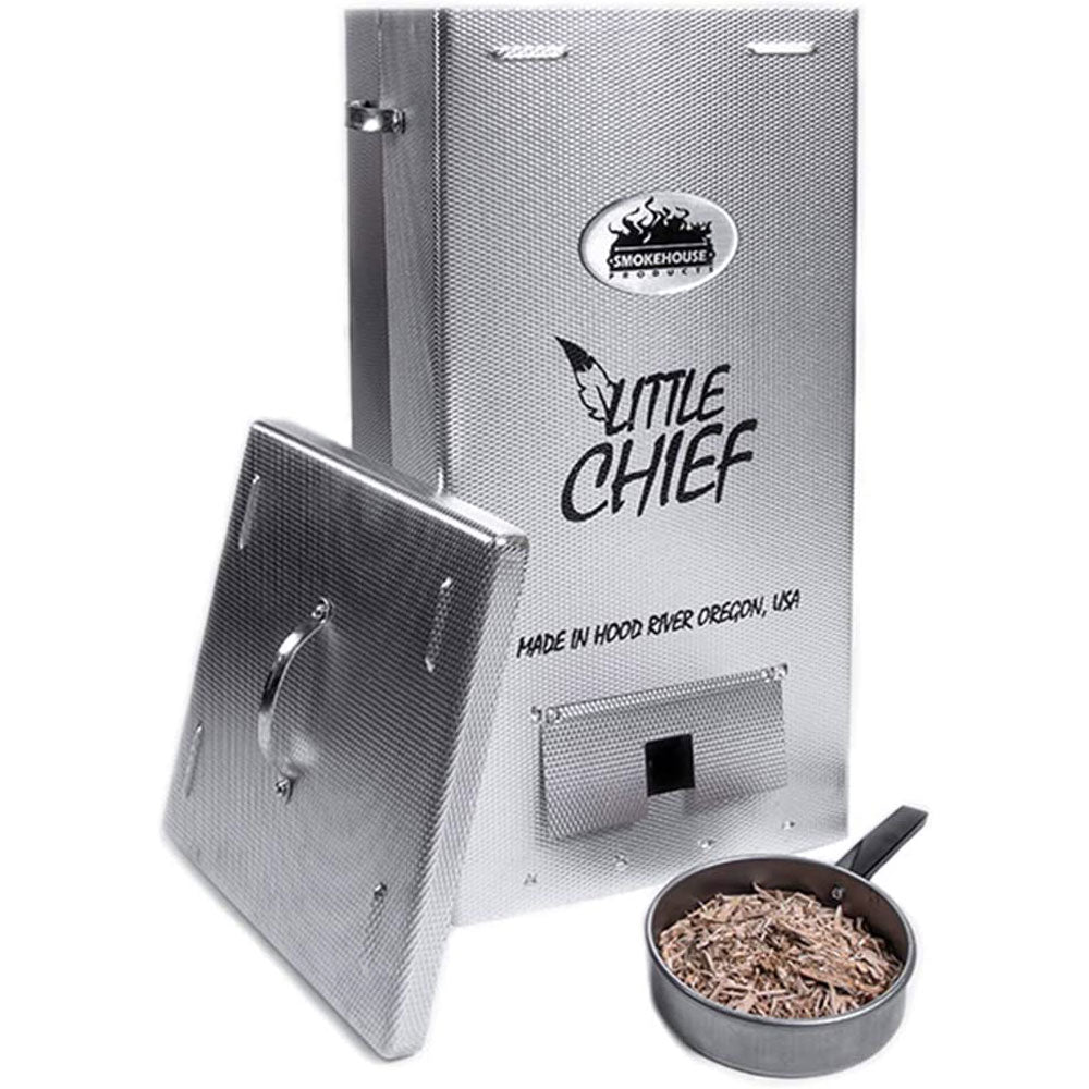 Smokehouse Little Chief Top Load Outdoor Cooking BBQ Electric Wood Chip Smoker