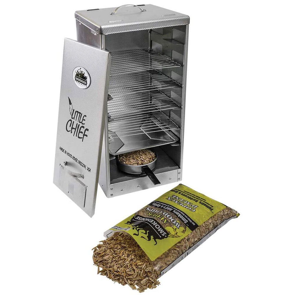 Smokehouse Little Chief Front Load Cooking BBQ Electric Wood Chip Smoker Grill