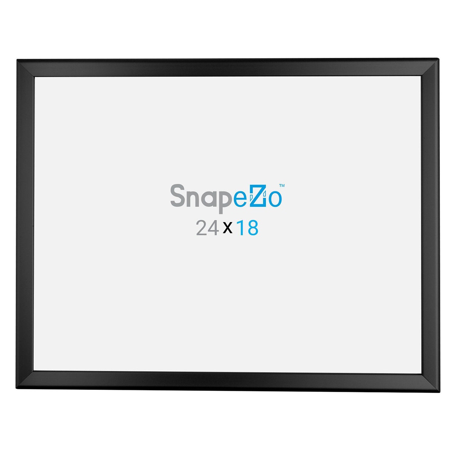 SnapeZo Aluminum Metal Snap Poster Frame, Black, 18 x 24 Inches (Open Box)