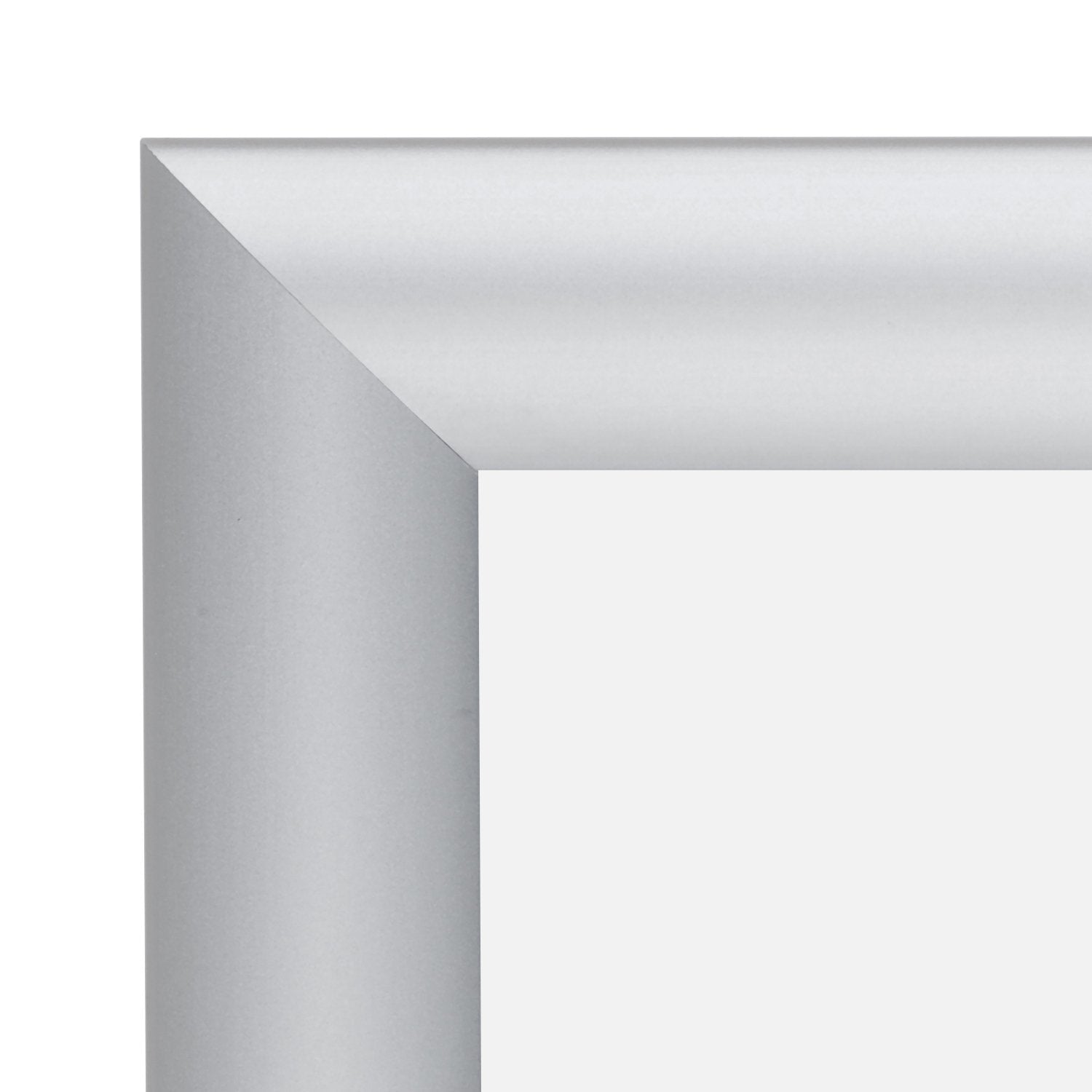 SnapeZo Aluminum Metal Front Loading Snap Poster Frame, Silver, 24 x 36 Inches