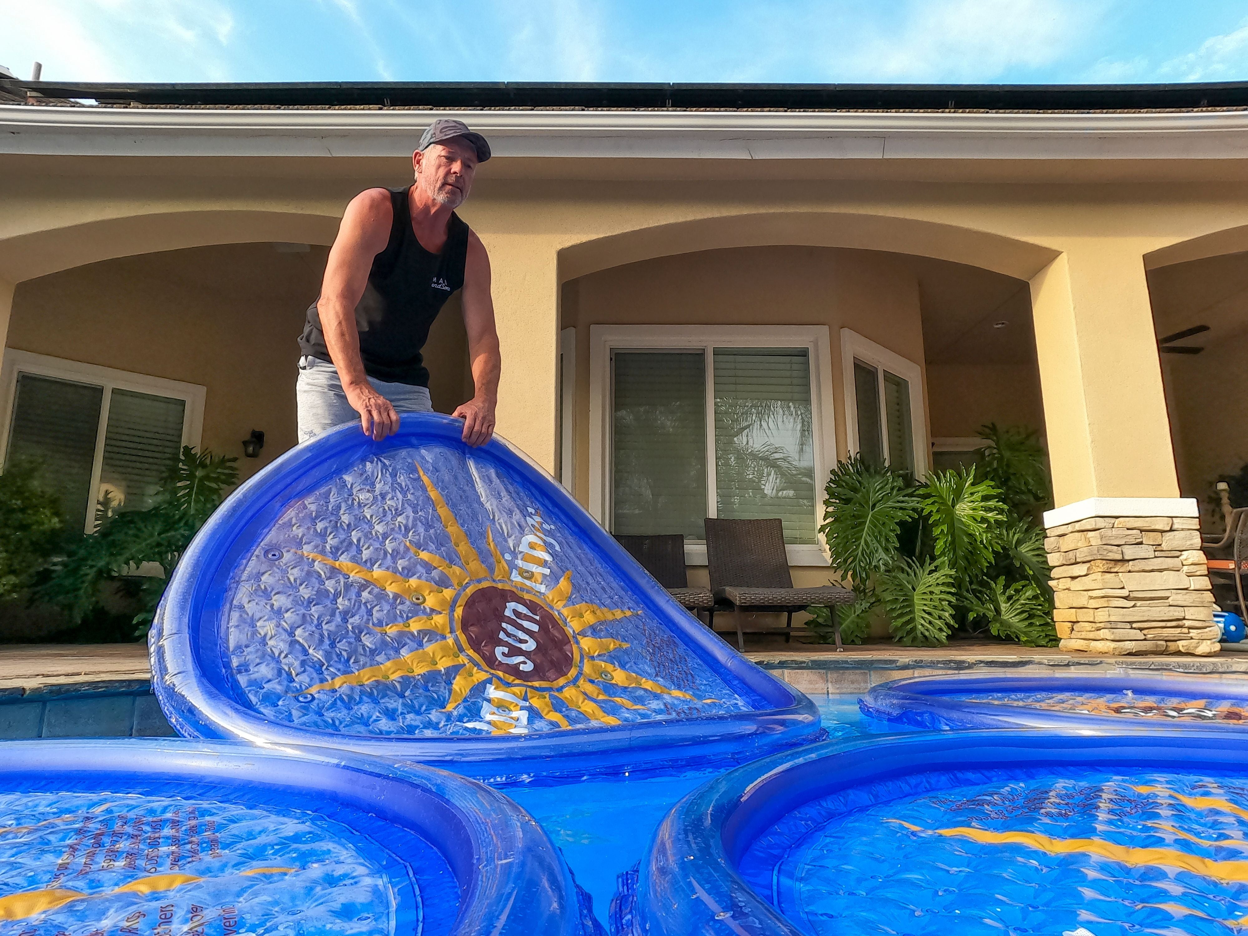 Solar Sun Rings UV Resistant Pool Spa Heater Solar Cover, SSRA Sunburst (Used) - VMInnovations