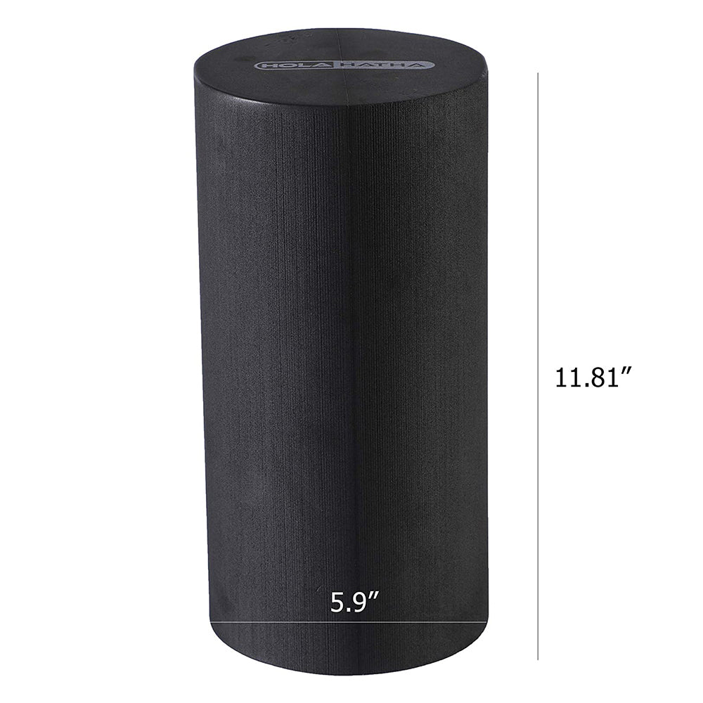 HolaHatha Portable High Density Solid EVA Foam Roller for Yoga and Gym Workouts - VMInnovations