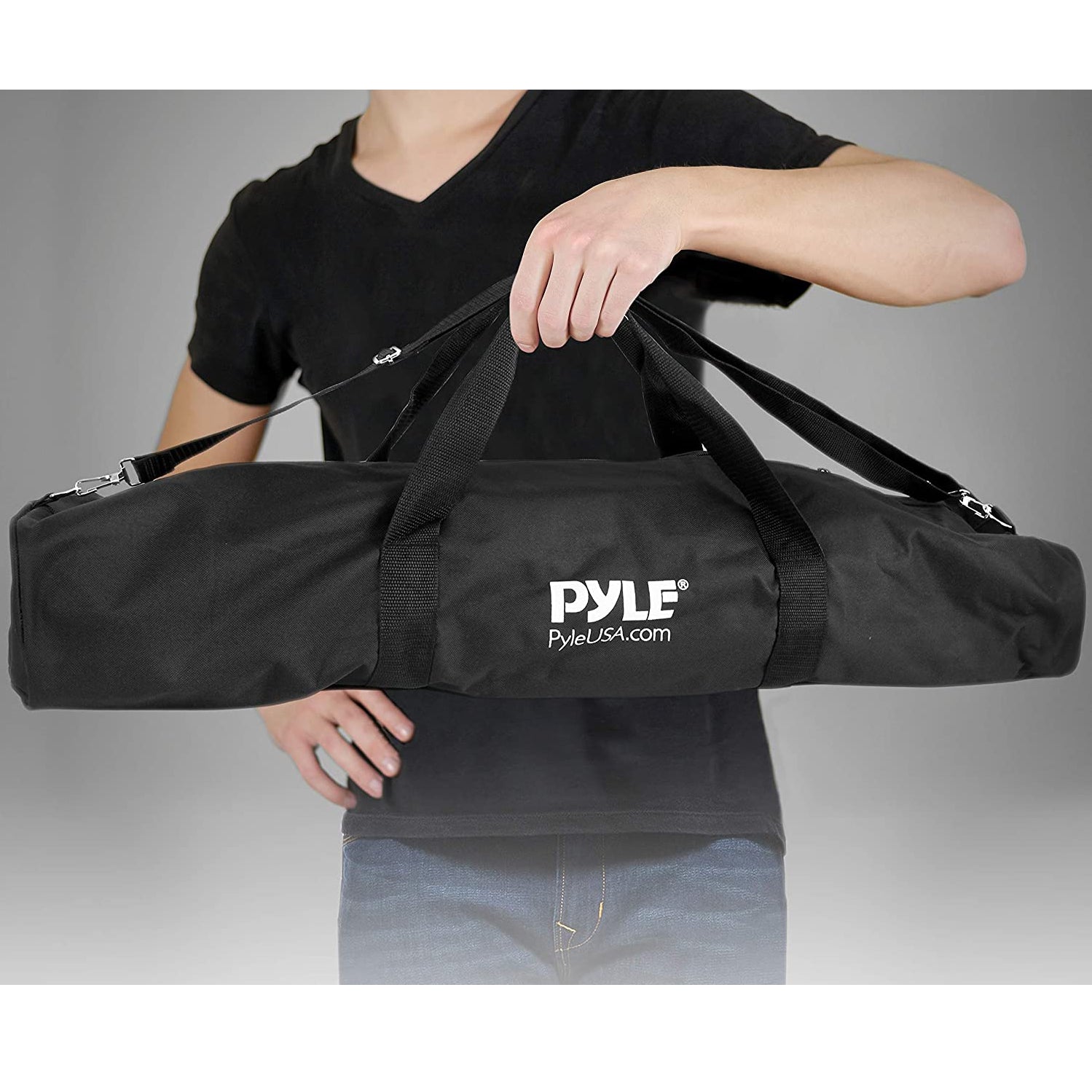 Pyle Pro Adjustable Universal Microphone Tripod Stands with Carry Bag, Set of 2 - VMInnovations