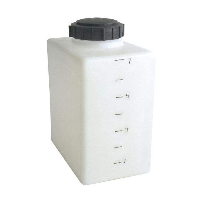 Norwesco Flat Bottom Utility Tank for Trailers and Lawn Care, 7 Gallon, White