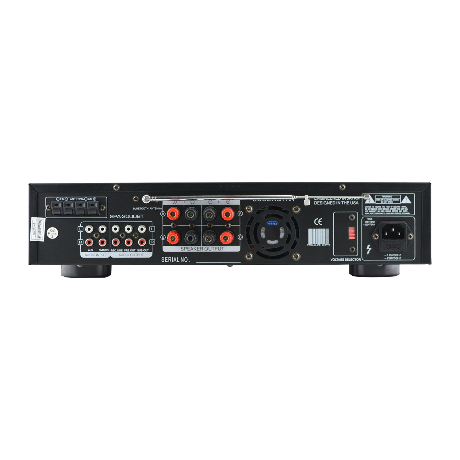 Studio Z Digital Home Audio Hybrid Radio Receiver 2 Channel Amplifier (2 Pack)