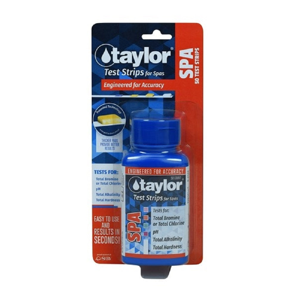 Taylor Chlorine/Bromine, pH, Alkalinity, Hardness Spa Testing Strips (Open Box)
