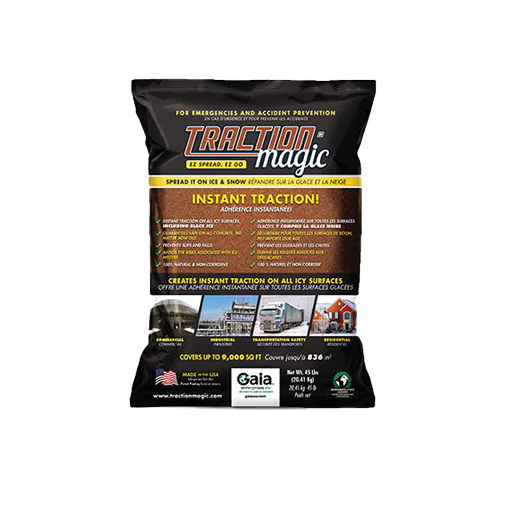 Safe Paw Pet/Child Safe Ice Melt, 35 Lb & Traction Magic Snow Melter, 45 Lb Bag