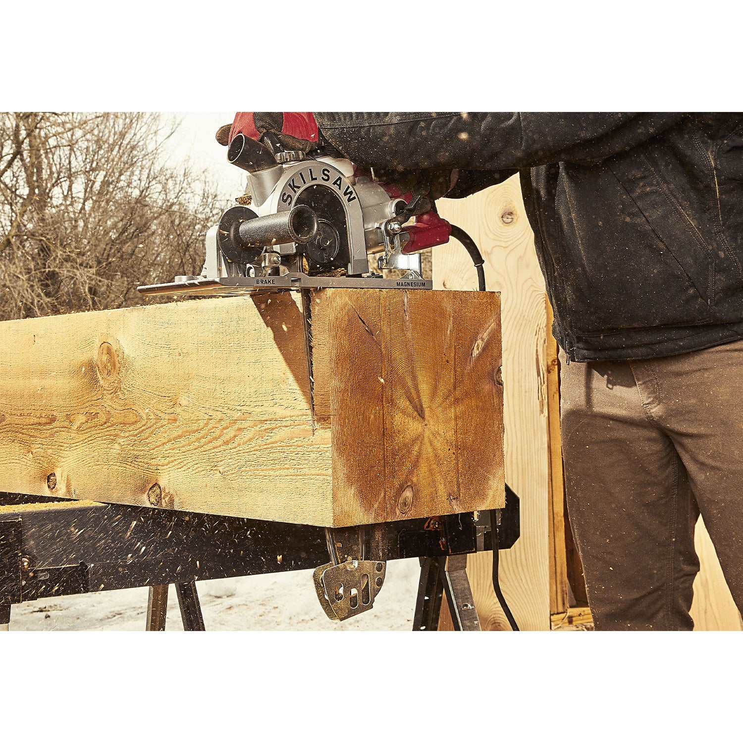 SKILSAW 16 Inch Heavy Duty Worm Drive SAWSQUATCH Carpentry Chainsaw (Open Box)