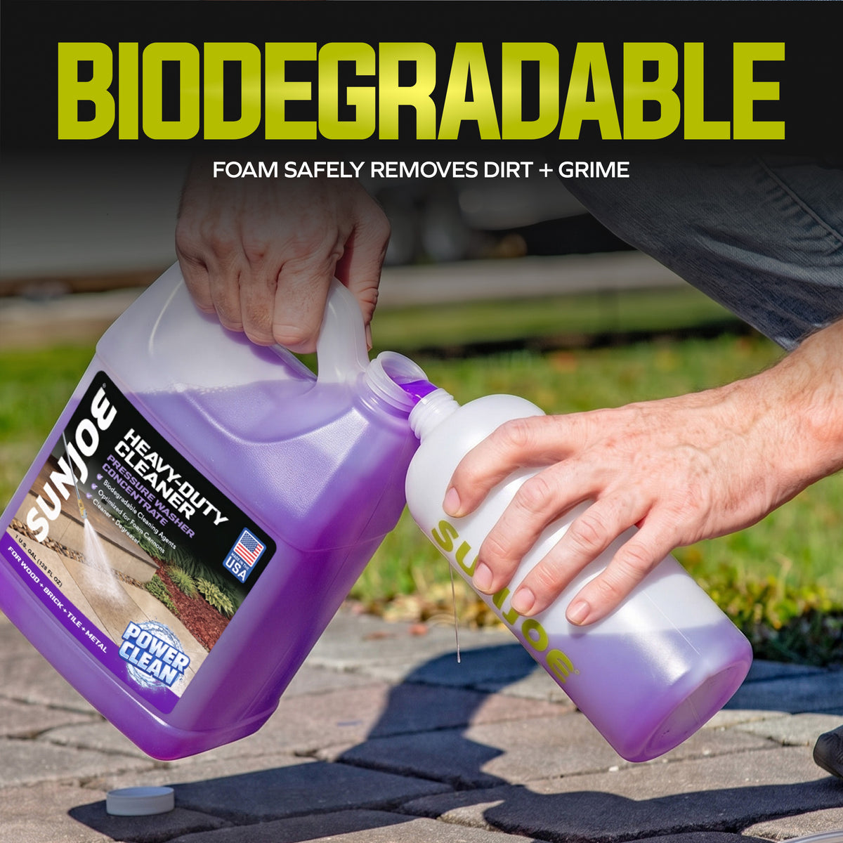 Sun Joe All-Purpose Pressure Washer Cleaner and Degreaser, 1 Gallon, SPX-APC1G (Open Box)
