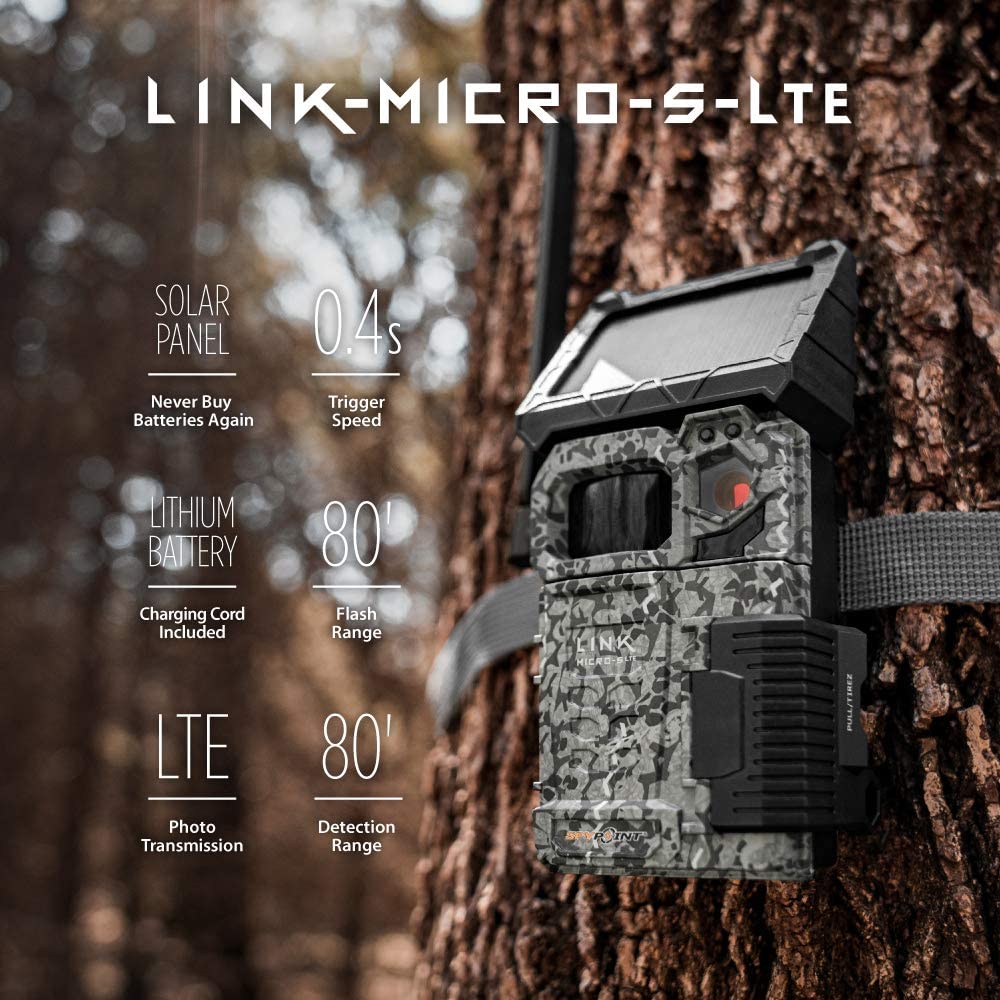 Spypoint Cellular LTE Hunting Game Trail Camera 80ft Detection w/ Smart App