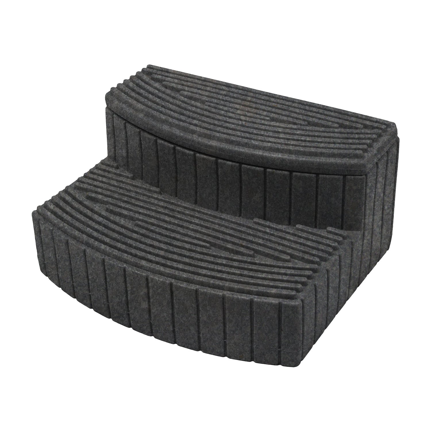 Good Ideas Sora Steps Lightweight Outdoor & Indoor Storage Step, Dark Granite - VMInnovations