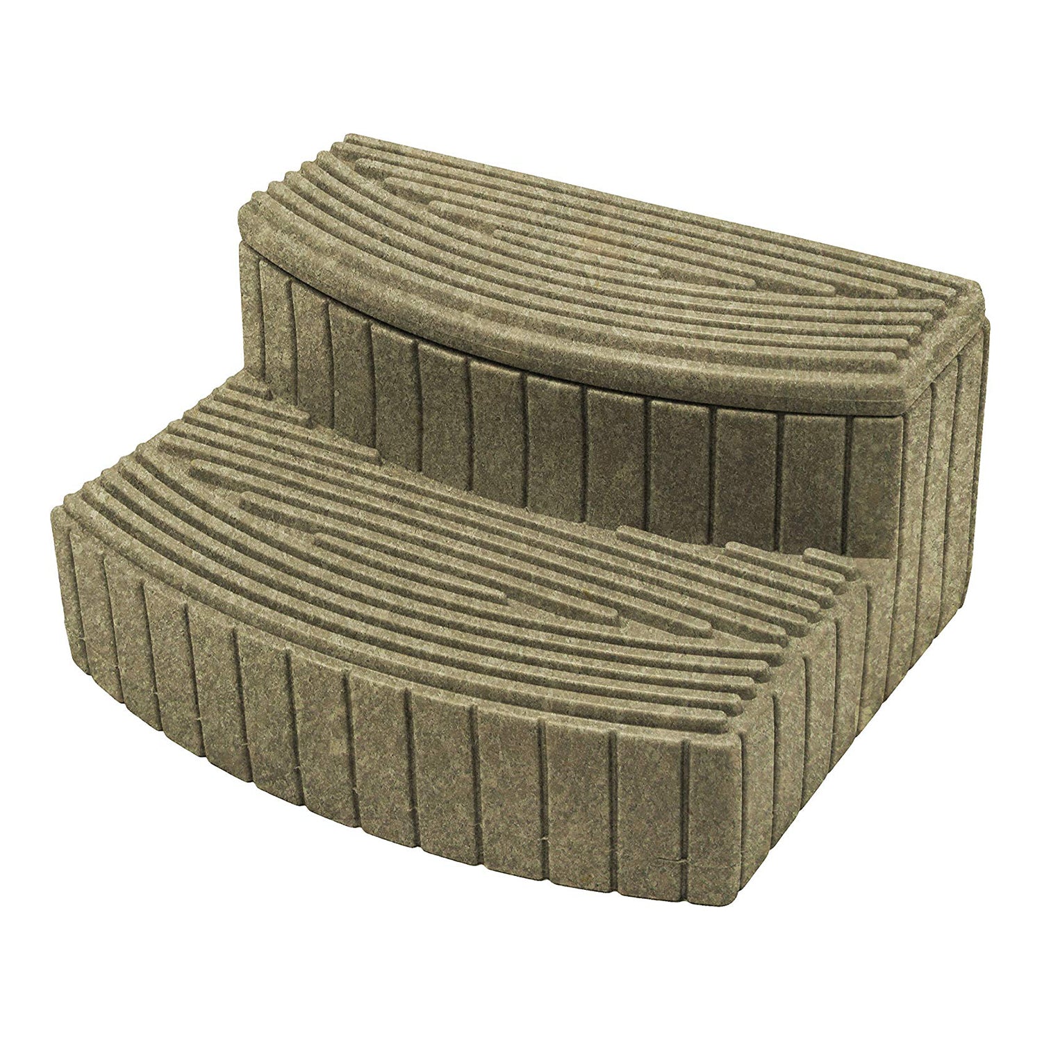 Good Ideas Sora Steps Lightweight Outdoor and Indoor Storage Step, Sandstone - VMInnovations