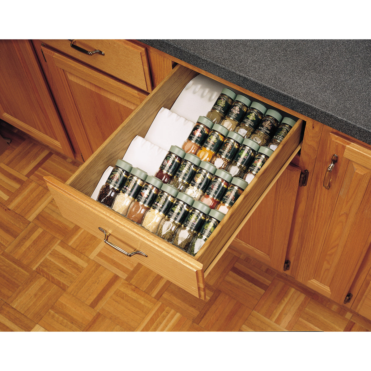 Rev-A-Shelf ST50-21W-52 Trimmable Universal Spice Drawer Insert Tray (Open Box)