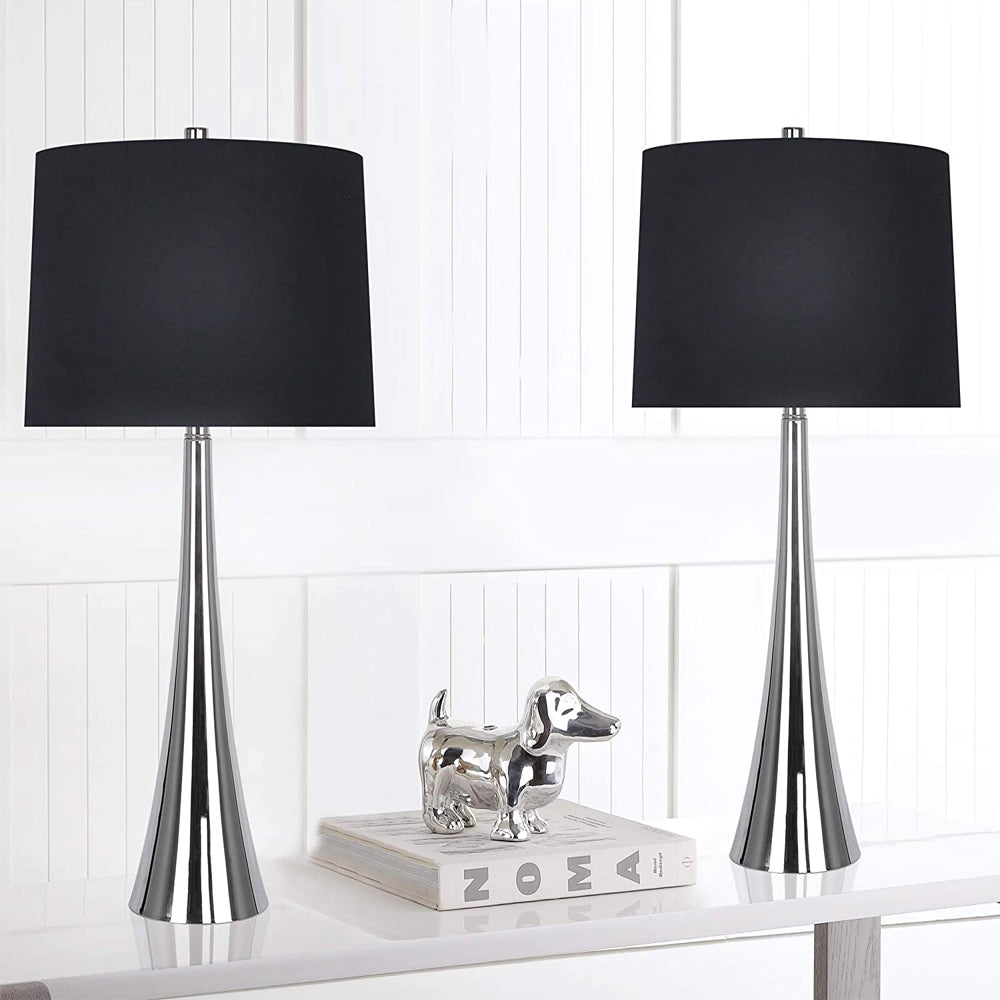 Grandview Gallery 29.5 Inch Tall Table Lamps, Polished Nickel (Set of 2) (Used) - VMInnovations