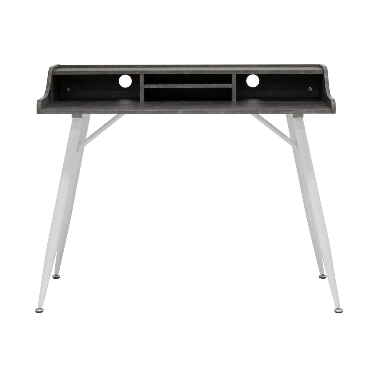 Studio Designs 45 Inch Wide Wood Home Office Table Desk w/ Shelf, Grey (Damaged)