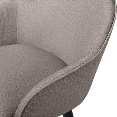 Studio Designs Home Dome Swivel Office or Dining Side Chair w/ Metal Legs, Beige