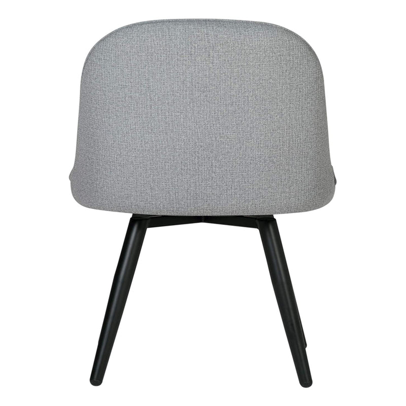 Studio Designs Home Dome Swivel Office or Dining Side Chair w/ Metal Legs, Gray