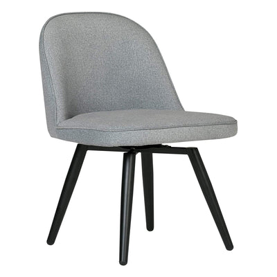 Studio Designs Home Dome Swivel Office or Dining Side Chair w/ Metal Legs, Gray