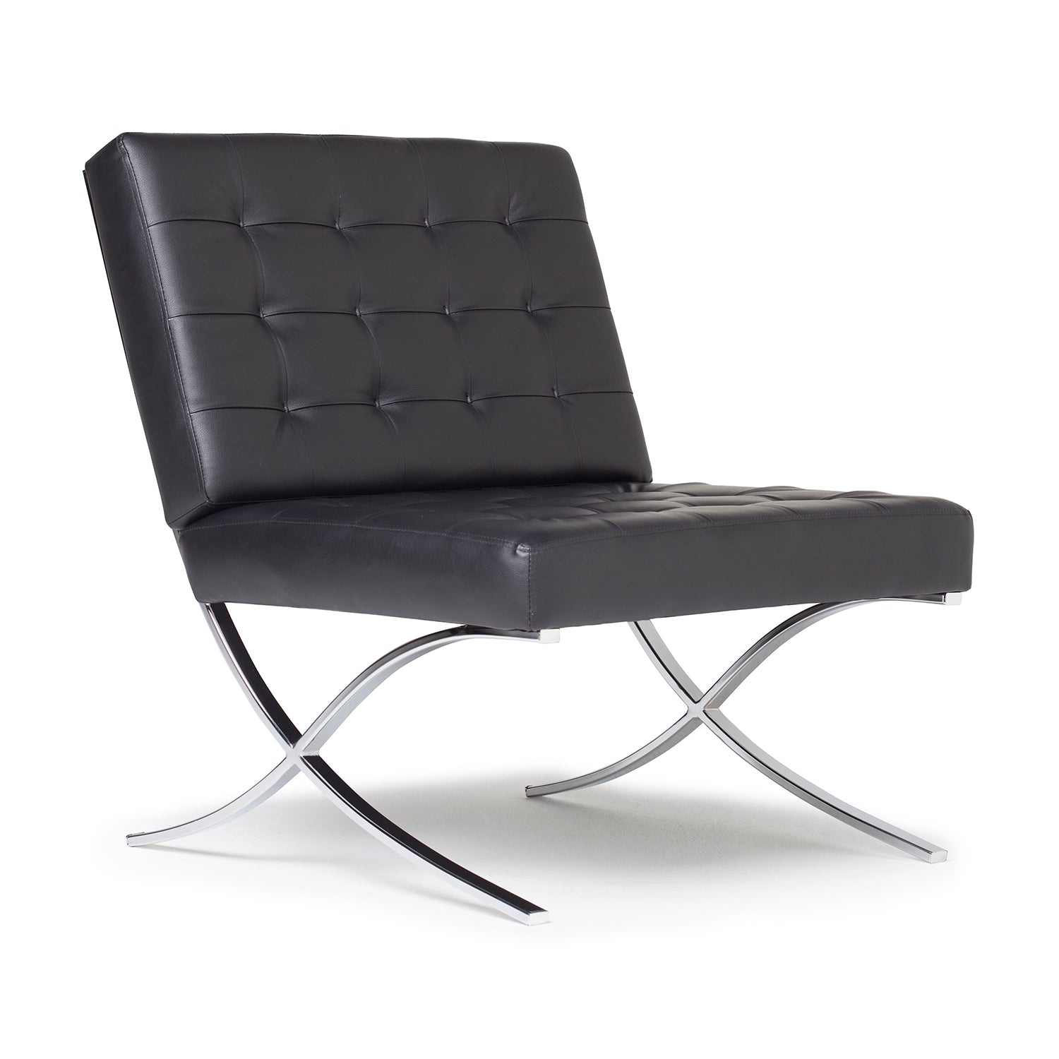 Studio Designs Modern Leather Atrium Living Room Chair Furniture (Open Box)