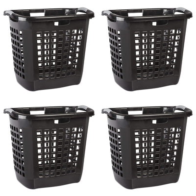 Sterilite Ultra Easy Carry Plastic Dirty Clothes Laundry Basket Hamper (4 Pack) - VMInnovations
